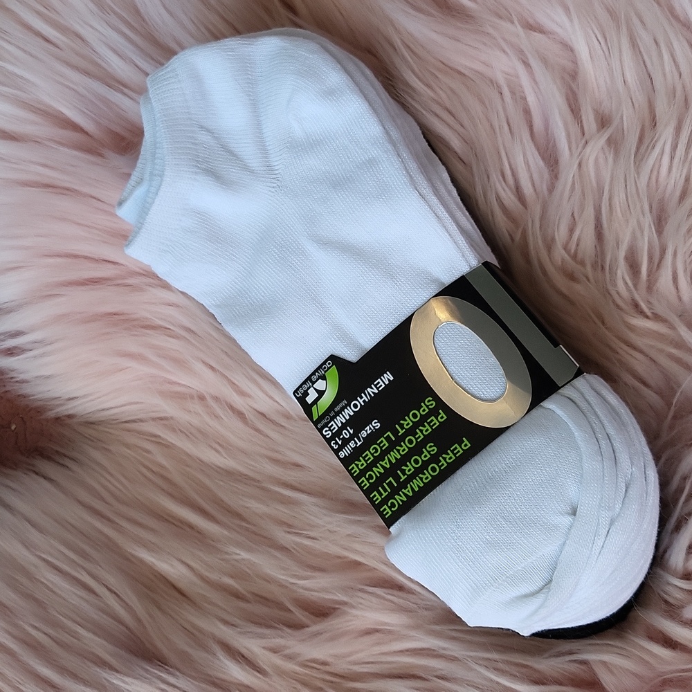 Brand New ACTIVE FRESH MEN'S LOW-CUT SOCKS-10CT.